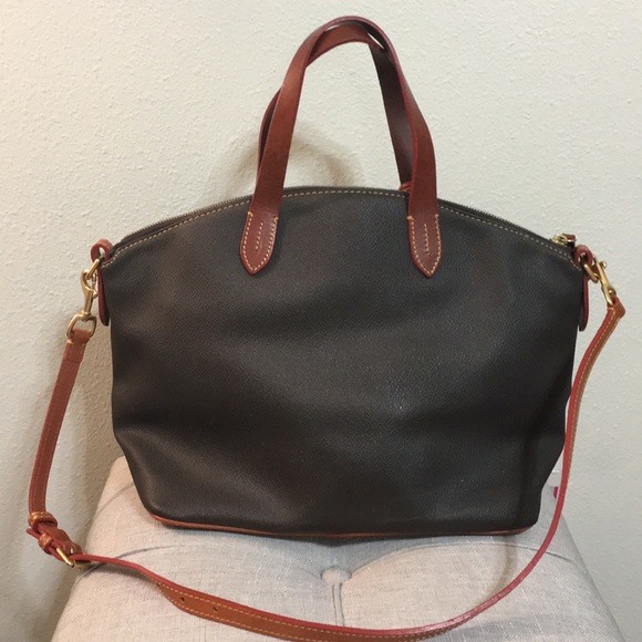 Dooney and Bourke brown leather satchel - Picture 2 of 12